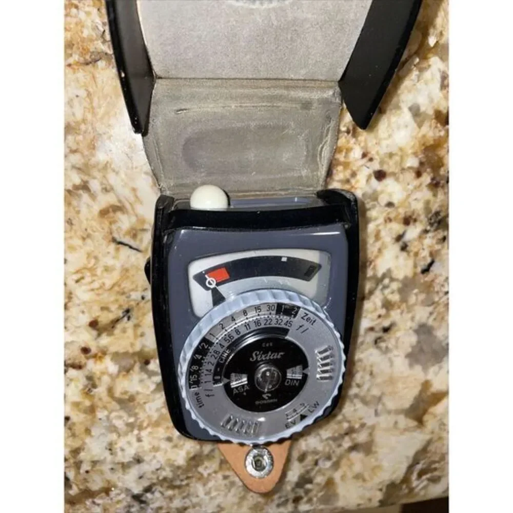 Sixtar‎ CDS Light Meter Gossen Germany Leather Case Vintage Collectible